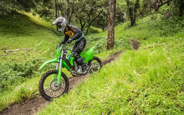 2027 Kawasaki KLX300R, riding photo
