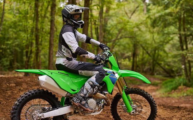 2026 Kawasaki KX450X, riding photo