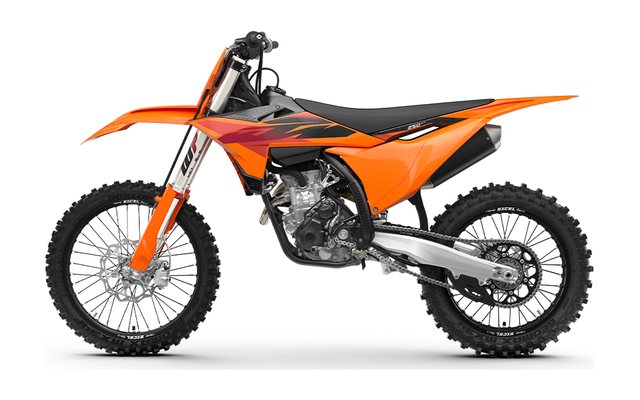 2027 KTM 250 SX-F, side studio view